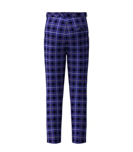 Handmade Bank of Scotland Tartan Trouser Back