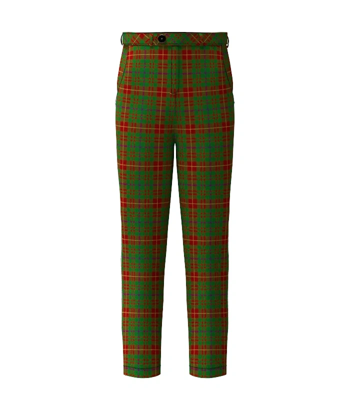 Handmade Fulton Tartan Trouser Front Handmade Fulton Tartan Trouser Front