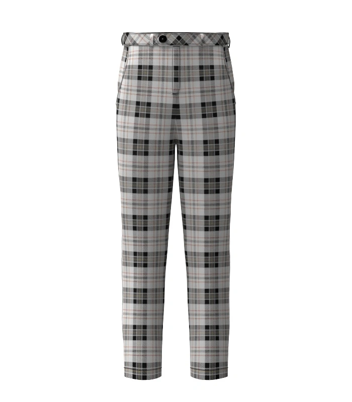 Handmade Harris Tartan Trouser Front Handmade Harris Tartan Trouser Front