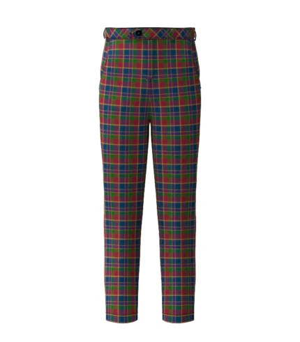 Land's End Maroon Tartan Trouser Front
