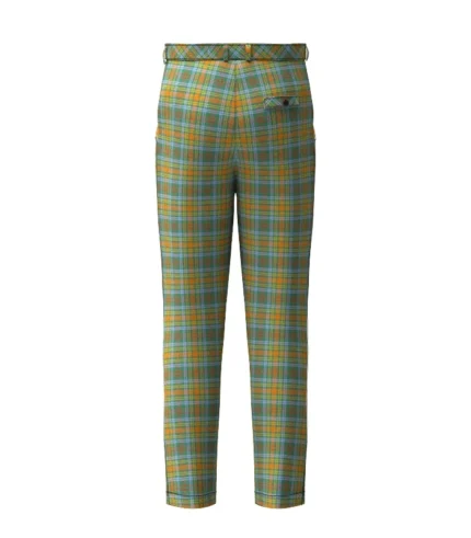 Handmade O_Brien tartan Tartan Trouser Back