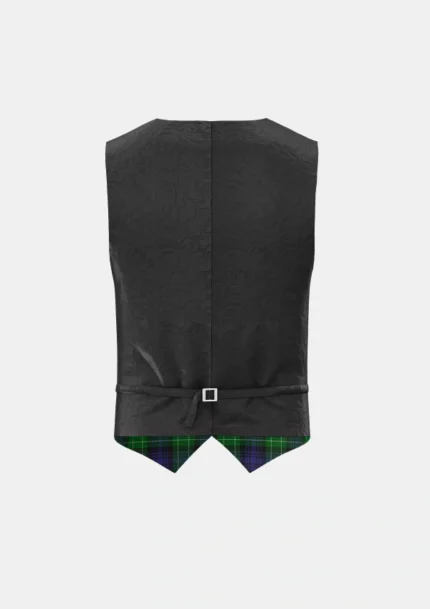 Abercrombie Tartan Waistcoat Back