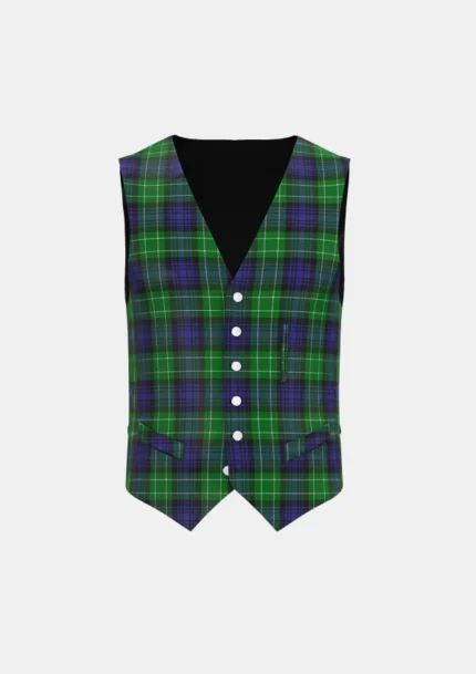 Abercrombie Tartan Waistcoat Front