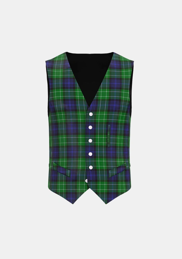 Abercrombie Tartan Waistcoat Front Abercrombie Tartan Waistcoat Front