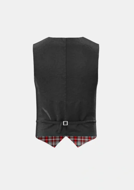 Alloway Rose Tartan Waistcoat Back