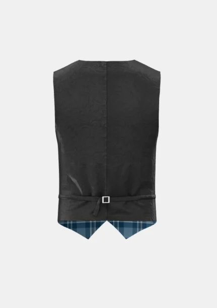 Andrews Tartan Waistcoat Back