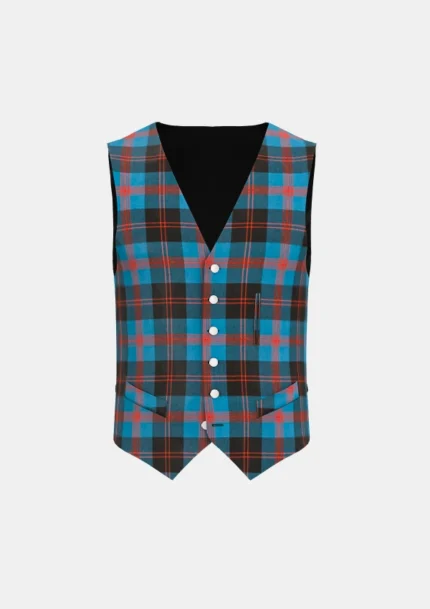 Angus Tartan Waistcoat Front