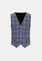Arran Mist Tartan Waistcoat Front