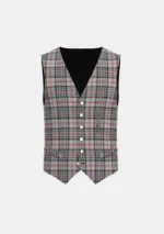 Balmoral Tartan waistcoat Front