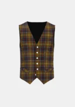 Barbour Tartan Waistcoat Front