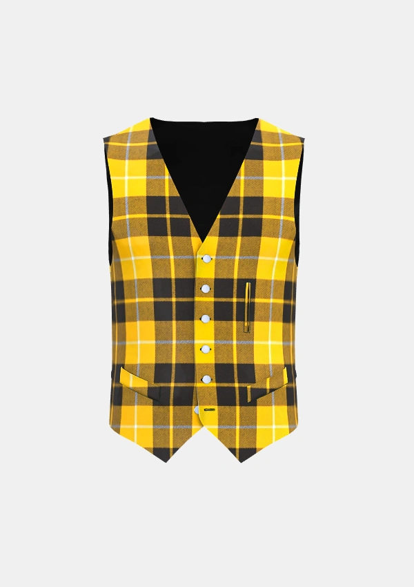 Barclay Tartan Waistcoat Front Barclay Tartan Waistcoat Front