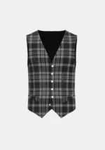 Black Isle Tartan Waistcoat Front