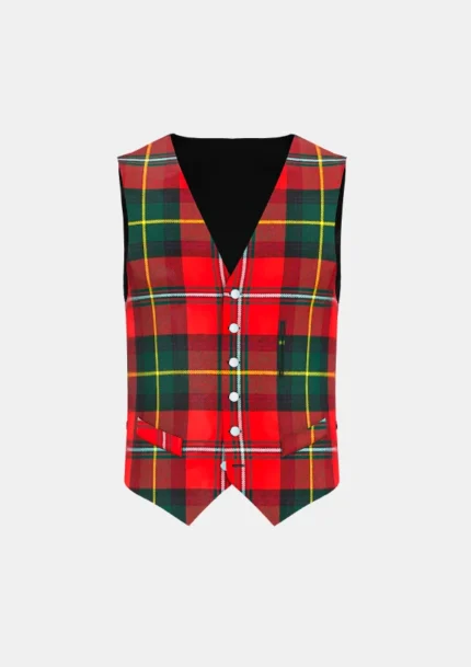 Boyd Tartan Waistcoat Front