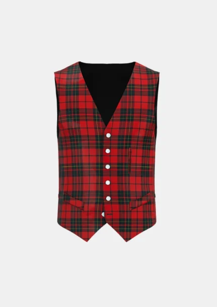 Brodie Tartan Waistcoat Front