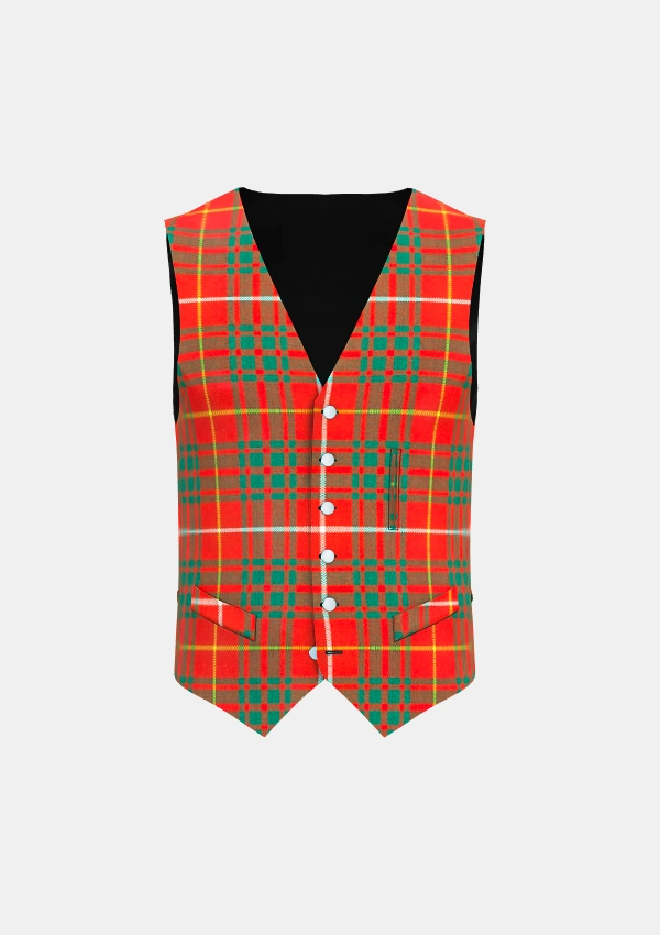 Bruce Tartan Waistcoat Front Bruce Tartan Waistcoat Front