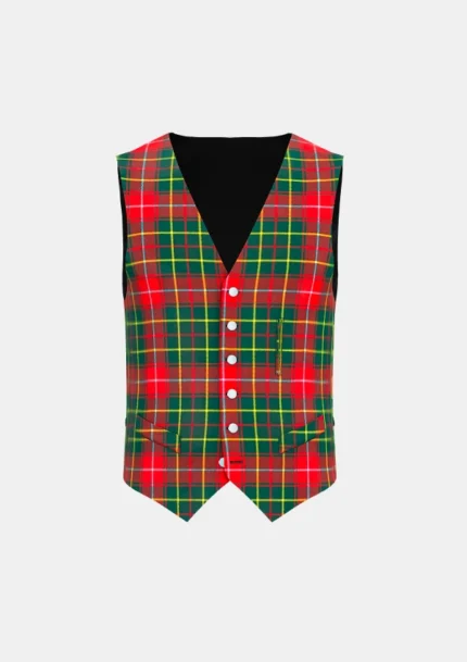 Burnett Tartan Waistcoat Front