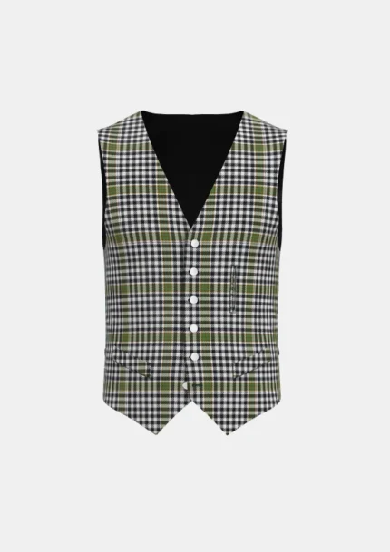 Burns Tartan waistcoat Front