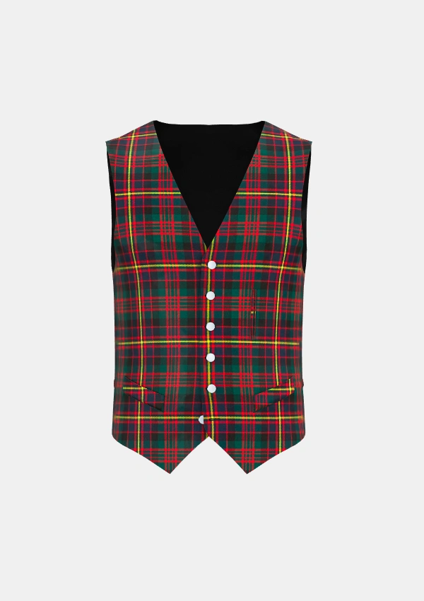 Cameron of Erracht Tartan Waistcoat Front Cameron of Erracht Tartan Waistcoat Front