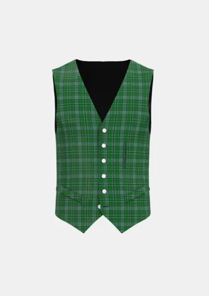 Campbell Simpson Tartan Waistcoat Front