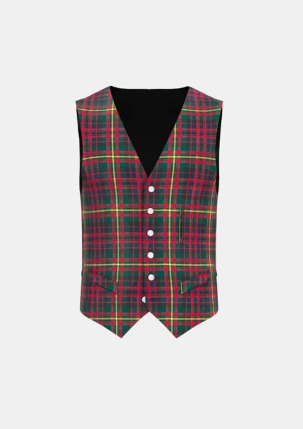 Carnegie Tartan Waistcoat Front