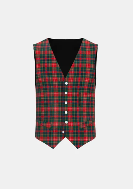 Christie Tartan Waistcoat front