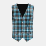 Clark Tartan Waistcoat Front