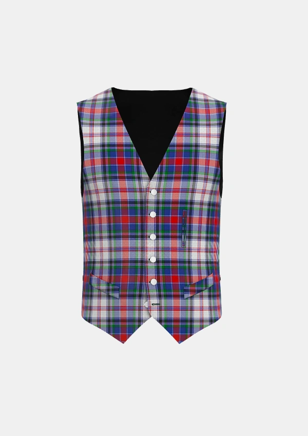 Cooper Tartan Waistcoat Front Cooper Tartan Waistcoat Front