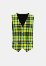 Cornish Tartan Waistcoat Front