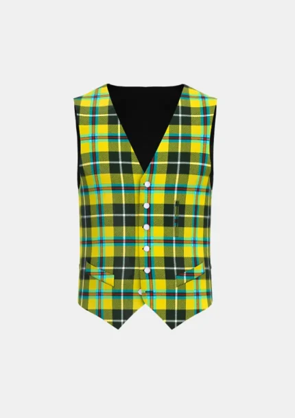 Cornish Tartan Waistcoat Front