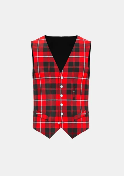 Cunningham Tartan Waistcoat Front