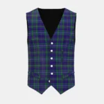 Davies Tartan Waistcoat Front