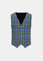 Donegal Tartan Waistcoat Front