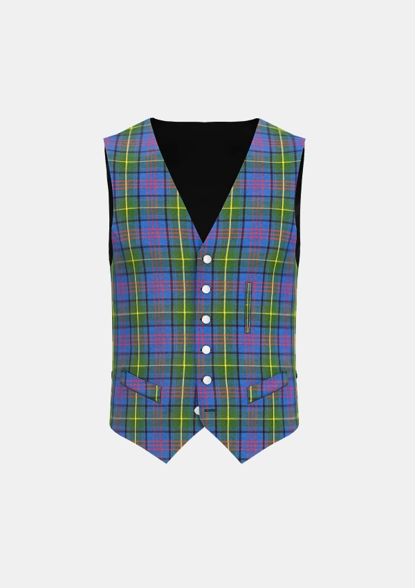 Donegal Tartan Waistcoat Front Donegal Tartan Waistcoat Front