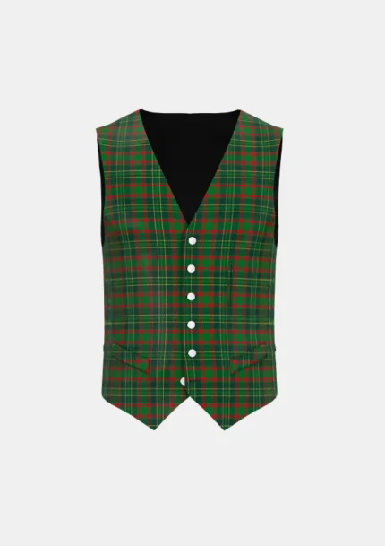 Doyle Tartan Waistcoat Front