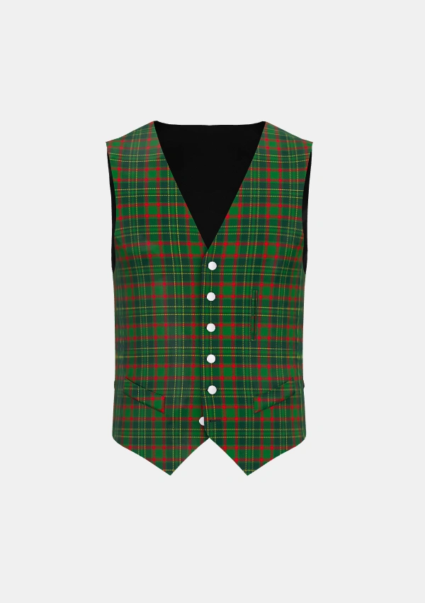 Doyle Tartan Waistcoat Front Doyle Tartan Waistcoat Front