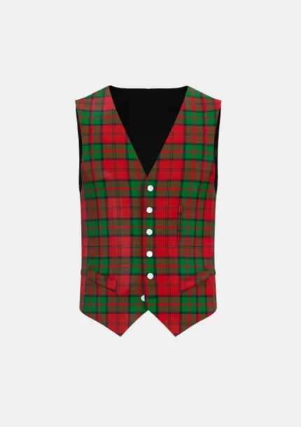 Dunbar Tartan Waistcoat Front