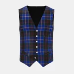 Dunlop tartan Waistcoat Front
