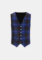 Dunlop tartan Waistcoat Front