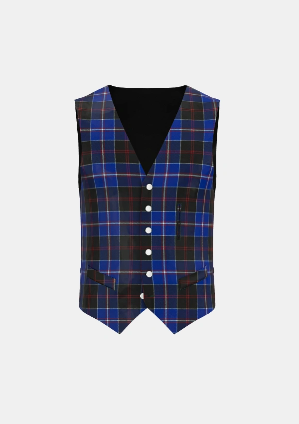 Dunlop tartan Waistcoat Front Dunlop tartan Waistcoat Front
