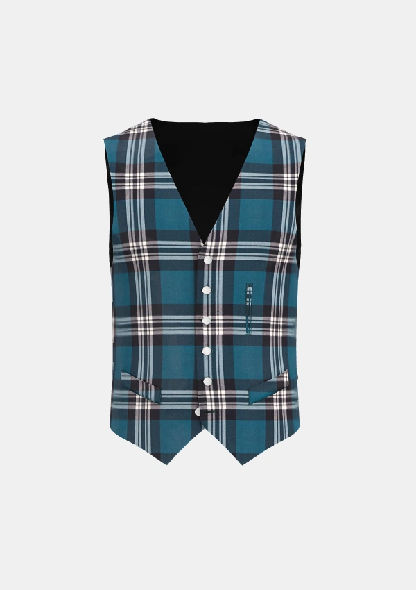 Earl of St Andrews Tartan Waistcoat Front Earl of St Andrews Tartan Waistcoat Front