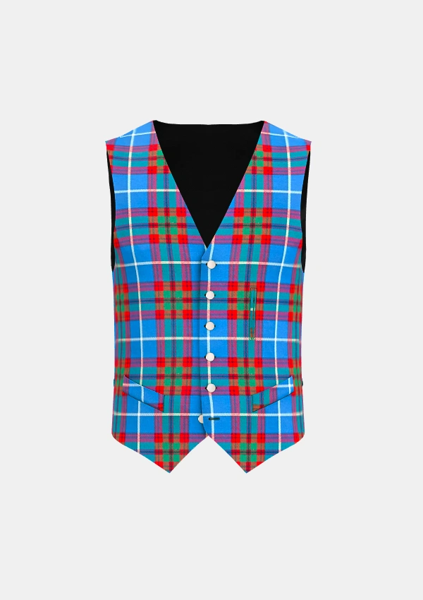 Edinburgh Tartan waistcoat Front Edinburgh Tartan waistcoat Front