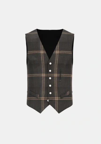 Eternity Tartan Waistcoat Front