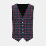 Evans Tartan Waistcoat Front