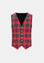 Fraser of Lovat Tartan Waistcoat Front
