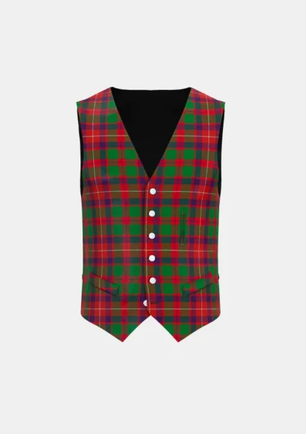 Geddes Tartan Waistcoat Front