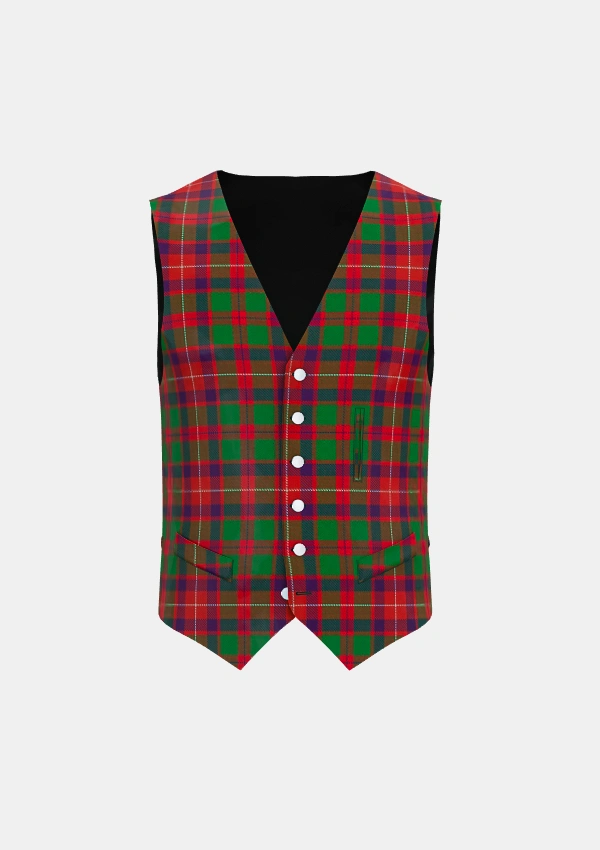 Geddes Tartan Waistcoat Front Geddes Tartan Waistcoat Front
