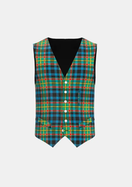 Gillies Tartan Waistcoat Front