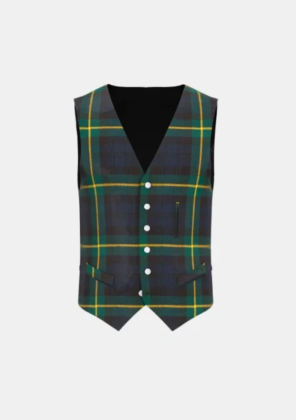 Gordon Tartan Waistcoat Front