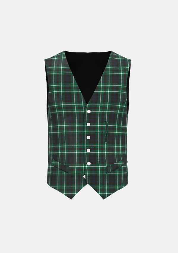 Graham Tartan Waistcoat Front Graham Tartan Waistcoat Front