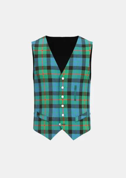 Gunn Tartan Waistcoat Front